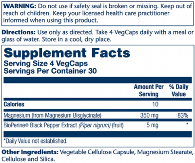 Magnesium Glycinate 350mg 240cap